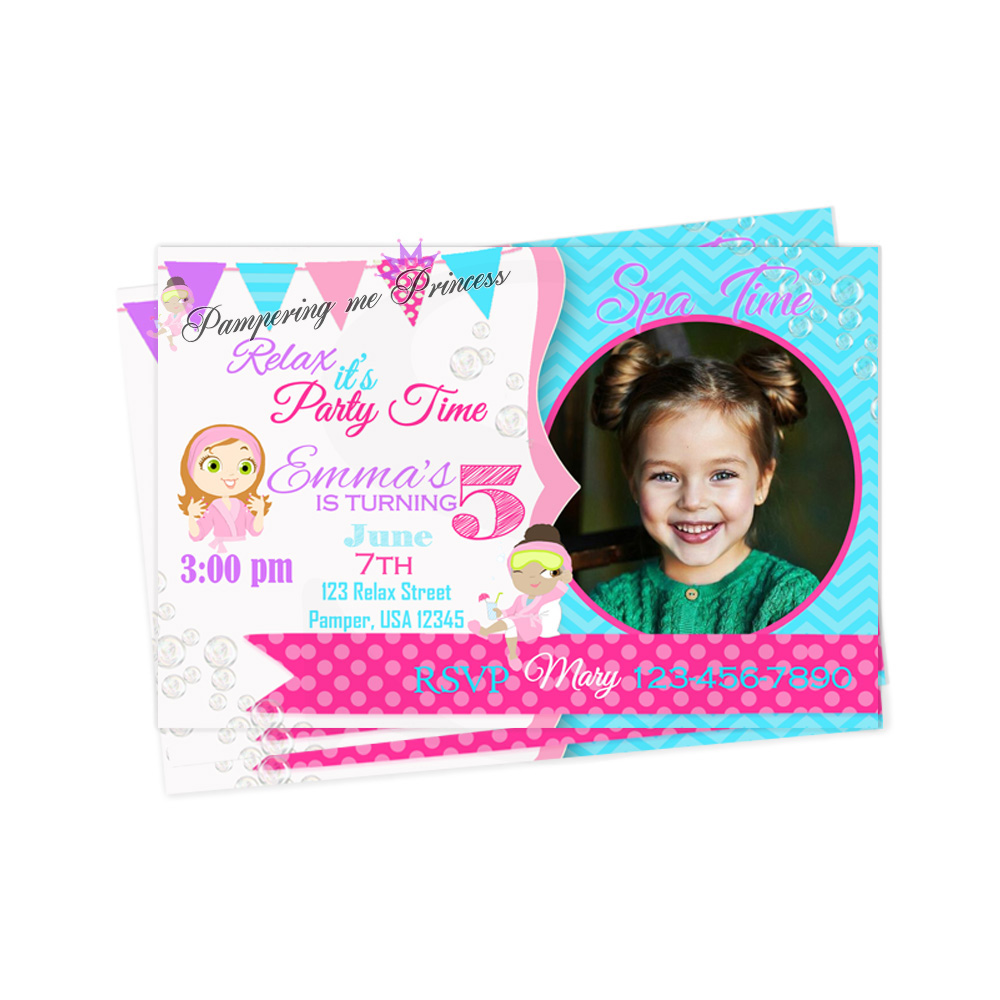 Spa Invitation Printable